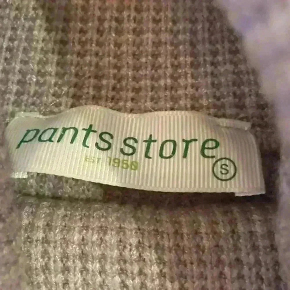 Roll Neck Sleeveless Ribbed Open Knit Sweater Oatmeal size Small - Picture 7 of 7